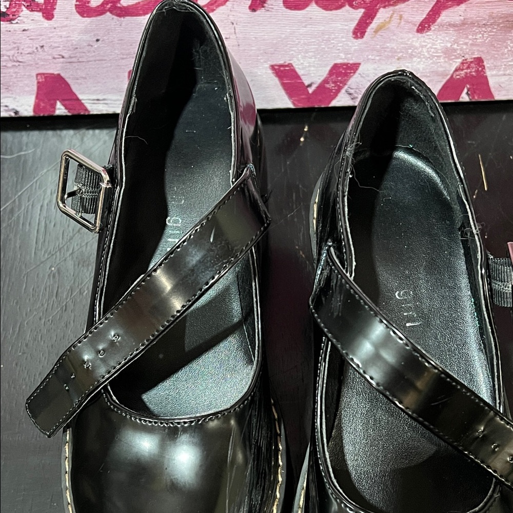 Madden Girl Black Platform Mary Jane Shoes - Picture 2 of 6